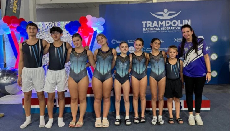 Actitud Acro de Necochea brilla en Campeonato Nacional de Trampolín en Catamarca