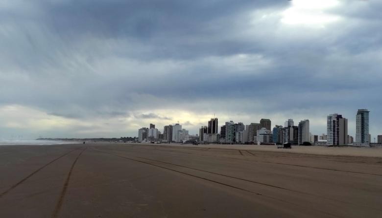 Domingo frío y nublado en Necochea y Quequén tras las lluvias
