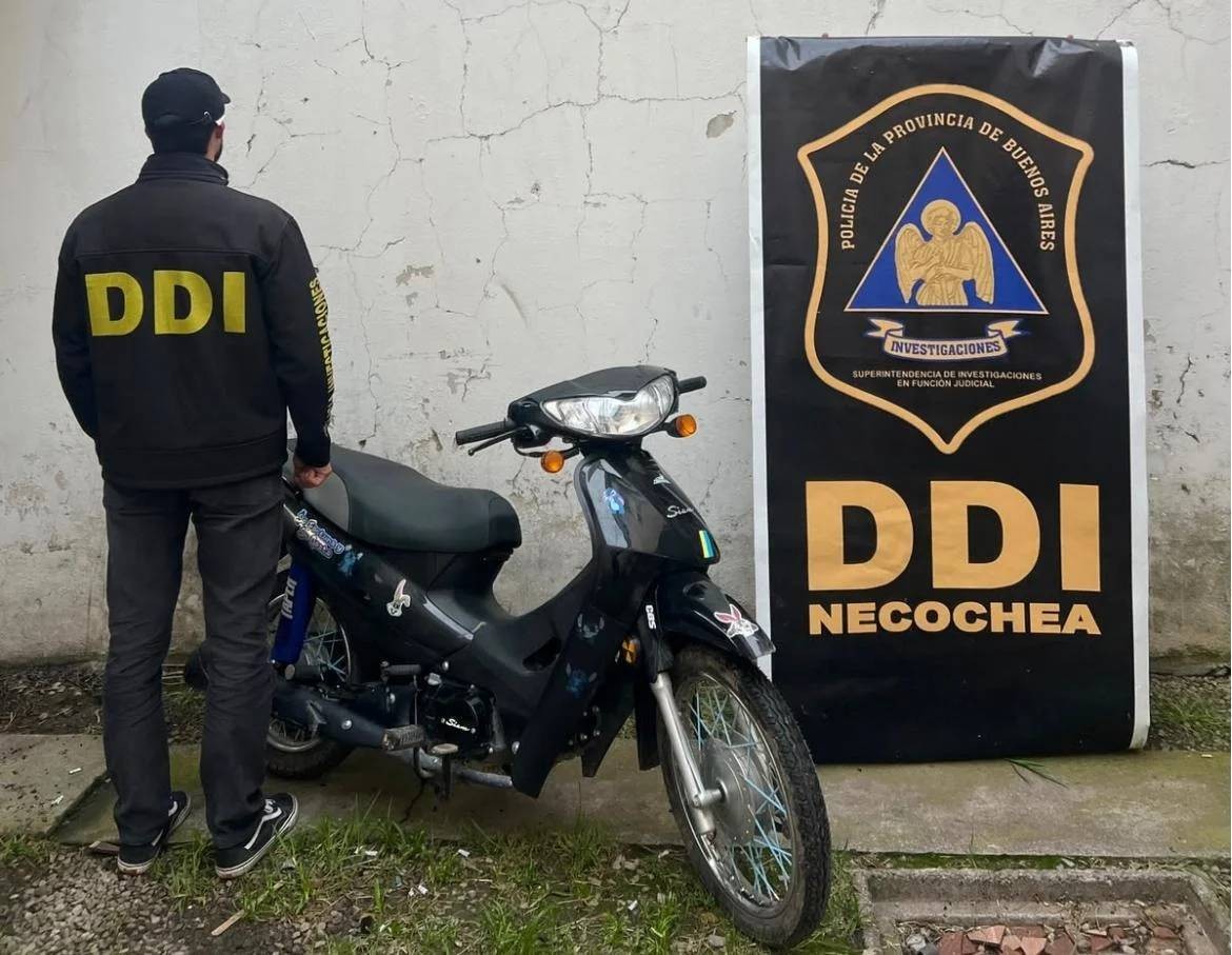 Recuperaron en Quequén una moto robada hace un mes en Necochea